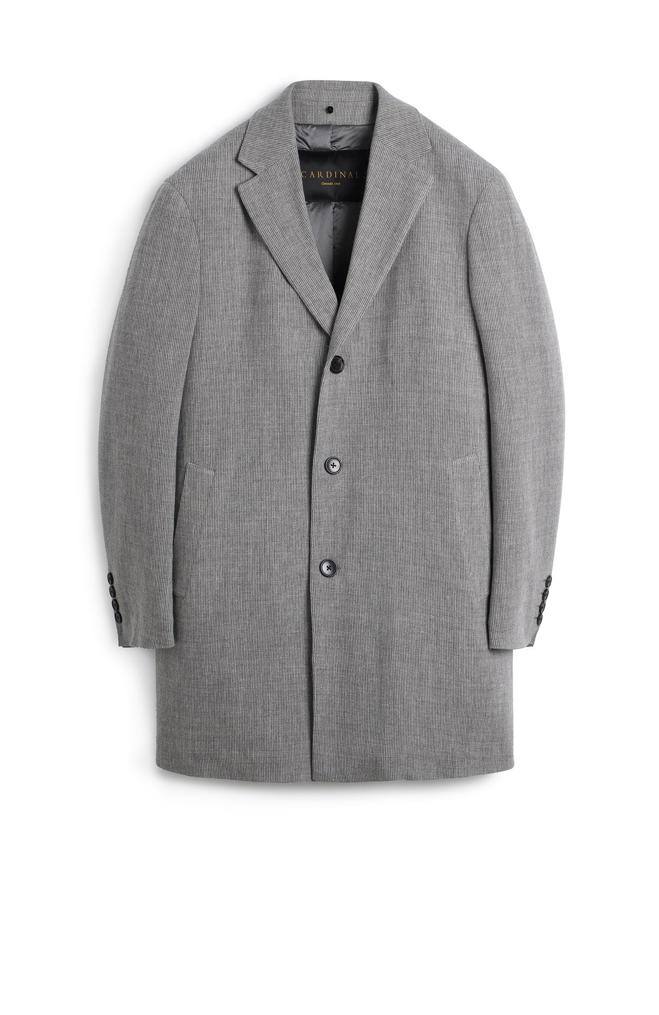 Tyson Gray Melange Wool & Cashmere Topcoat - Image 3