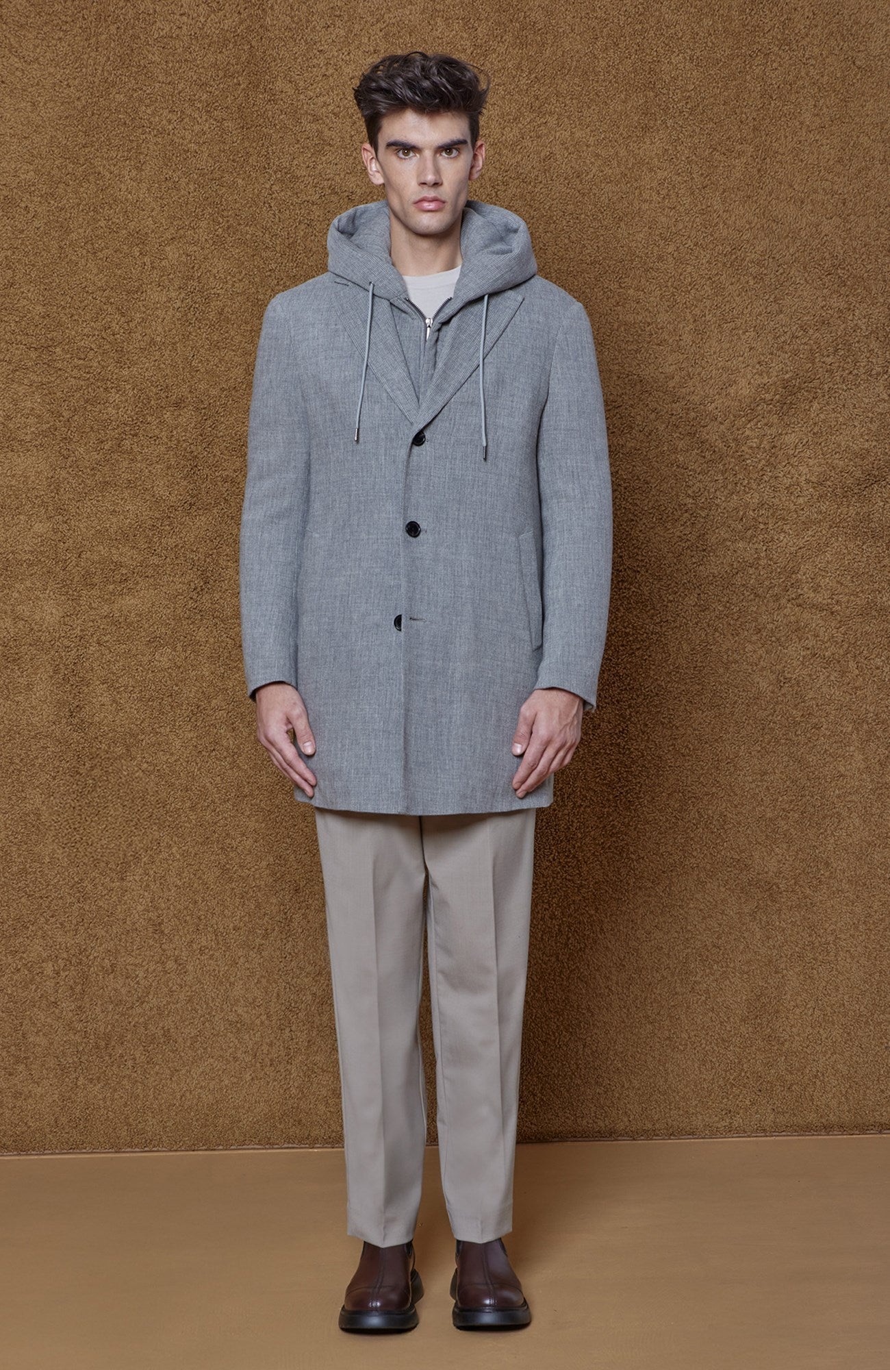 Tyson Gray Melange Wool & Cashmere Topcoat - Image 4